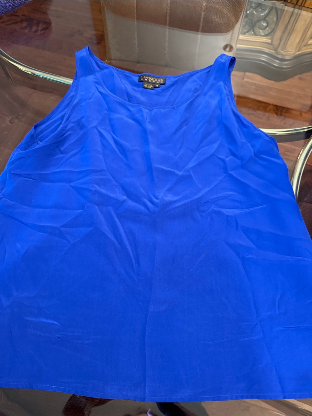 Sag Harbor Royal Blue Sleeveless Tank Top